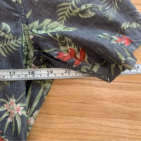 Marine Layer Shirt Mens Large Blue Wailea Hawaiian Pineapple Button Shirt - Picture 10 of 11